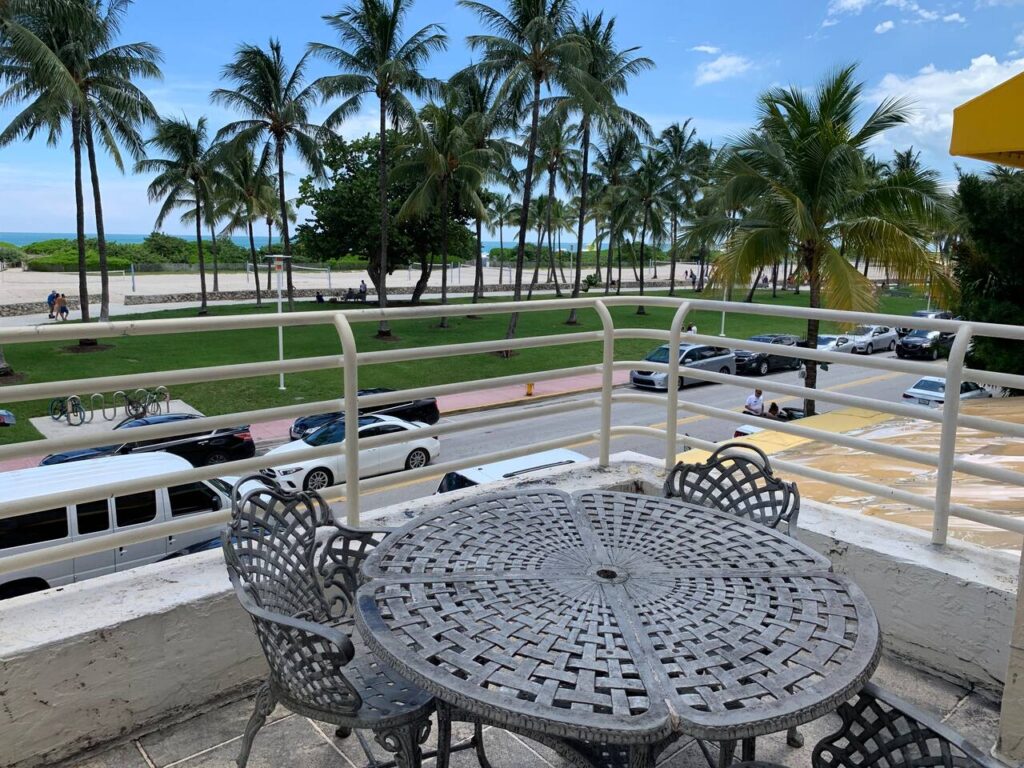 balcony view of open space